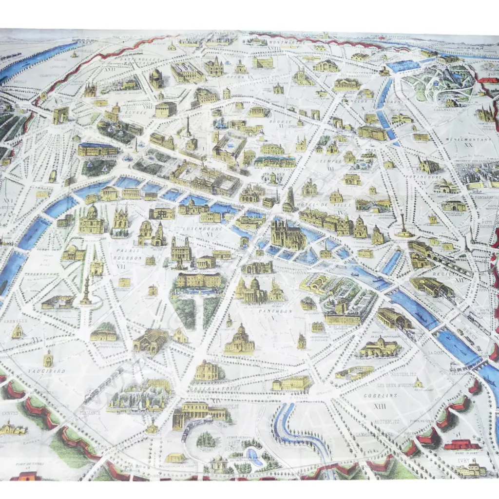 LARGE MODERN WALL PLAQUE OF  EARLY PARIS 3000 Image 1++