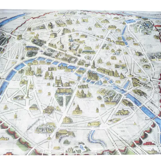 LARGE MODERN WALL PLAQUE OF  EARLY PARIS 3000