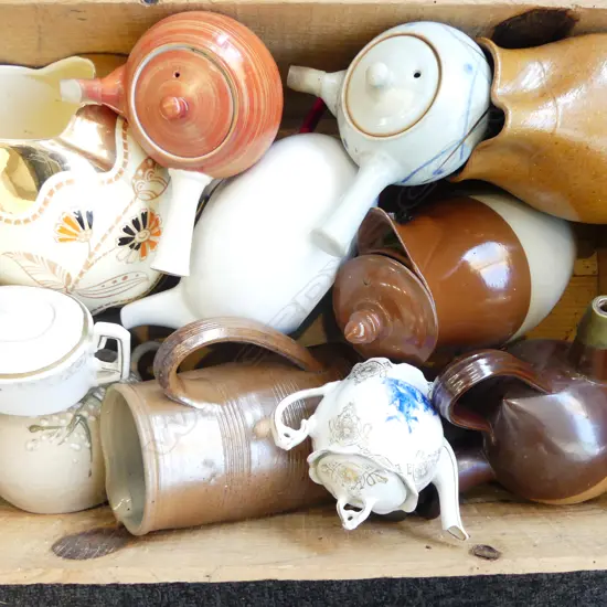 ASST. JUGS, ORIENTAL TEAPOTS