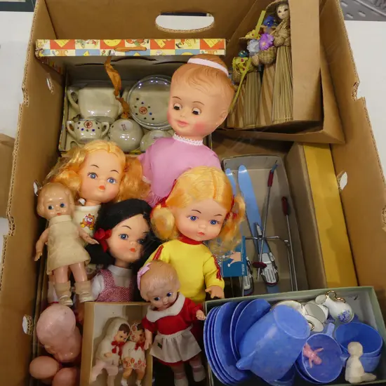 ASST. VINTAGE TOYS, DOLLS etc