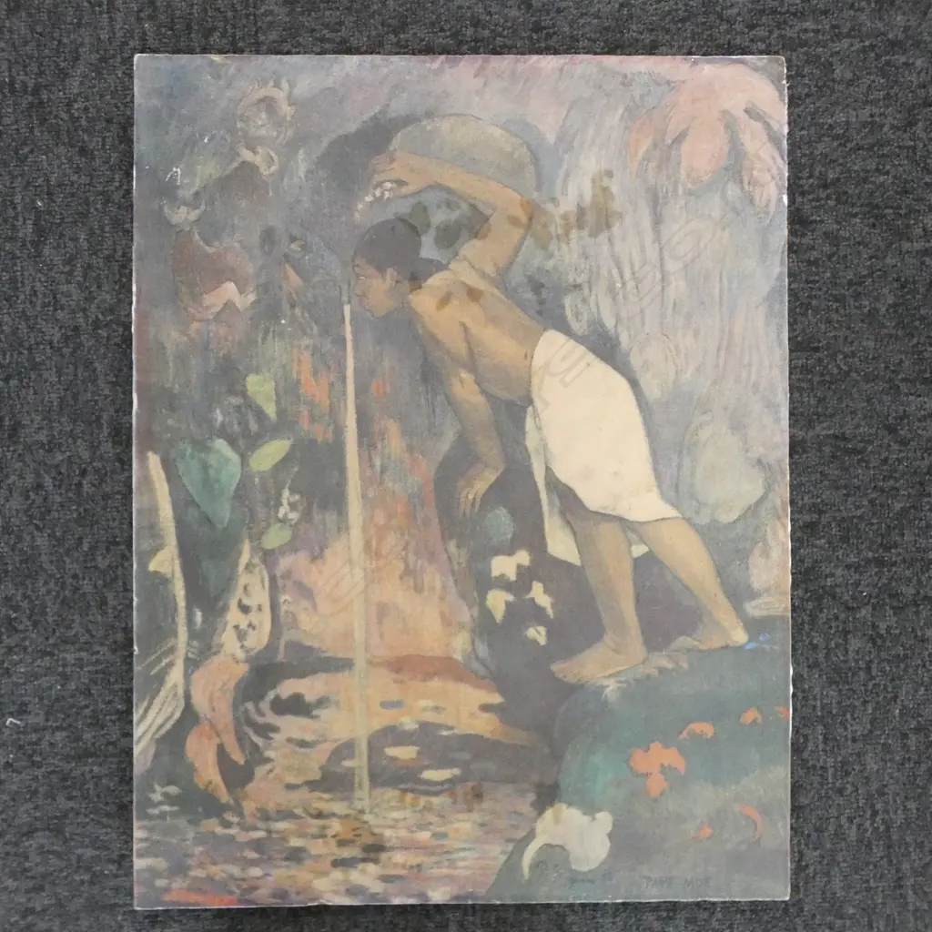 EIGHT VINTAGE GAUGUIN PRINTS - ONE UNFRAMED (VARIOUS SIZES) Image 1++