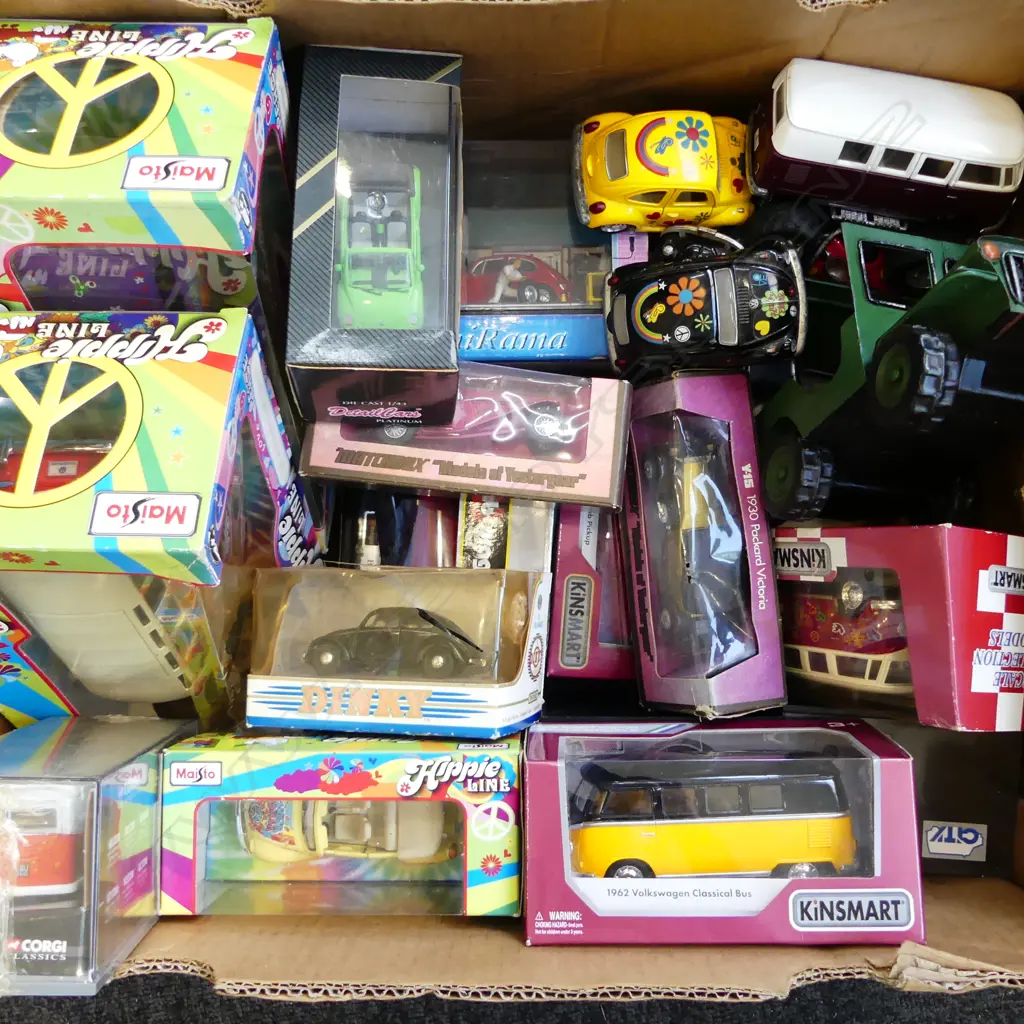 ASST. MODEL CARS, VW COMBI VANS ETC Image 1++