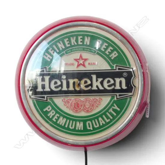 Heineken lamp, working 