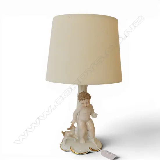 German Putti lamp, H.300mm