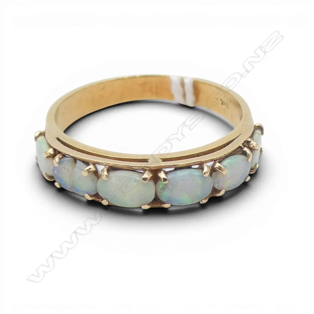 18CT 6 OPAL RING (1 AF) 3gms SIZE P Image 1++