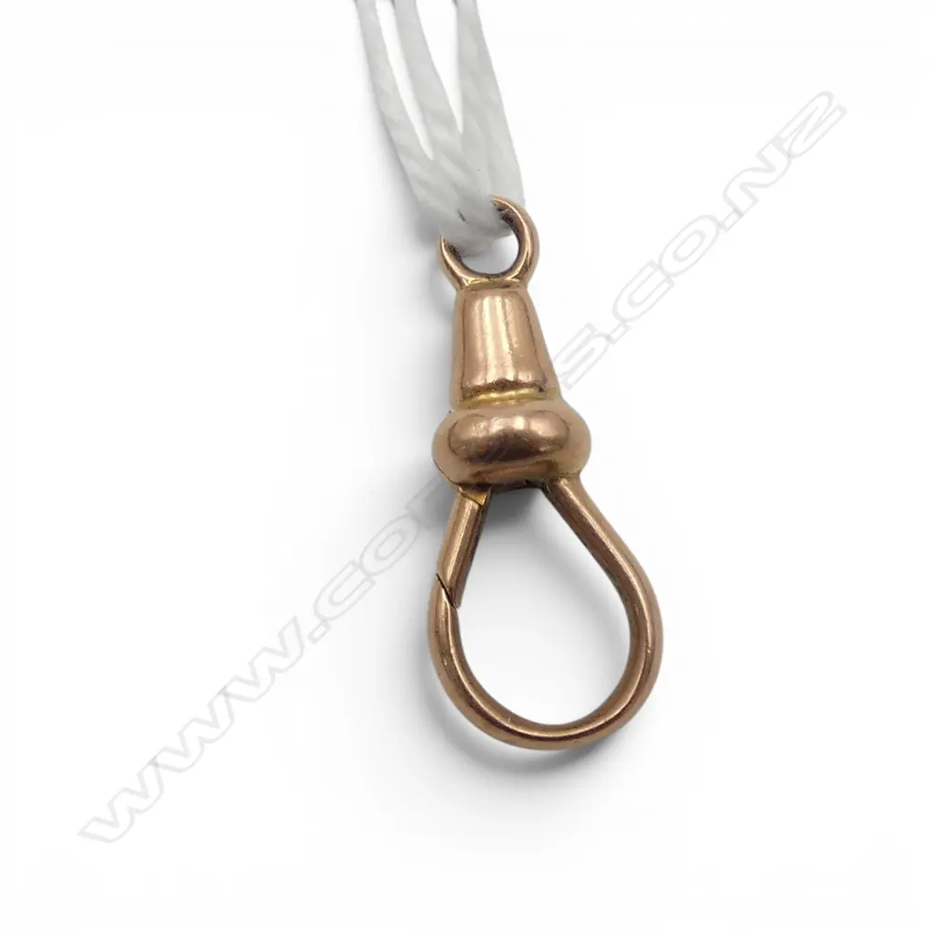 12.4ct ROSE GOLD OLD CHAIN CLIP 1.44gms Image 1++