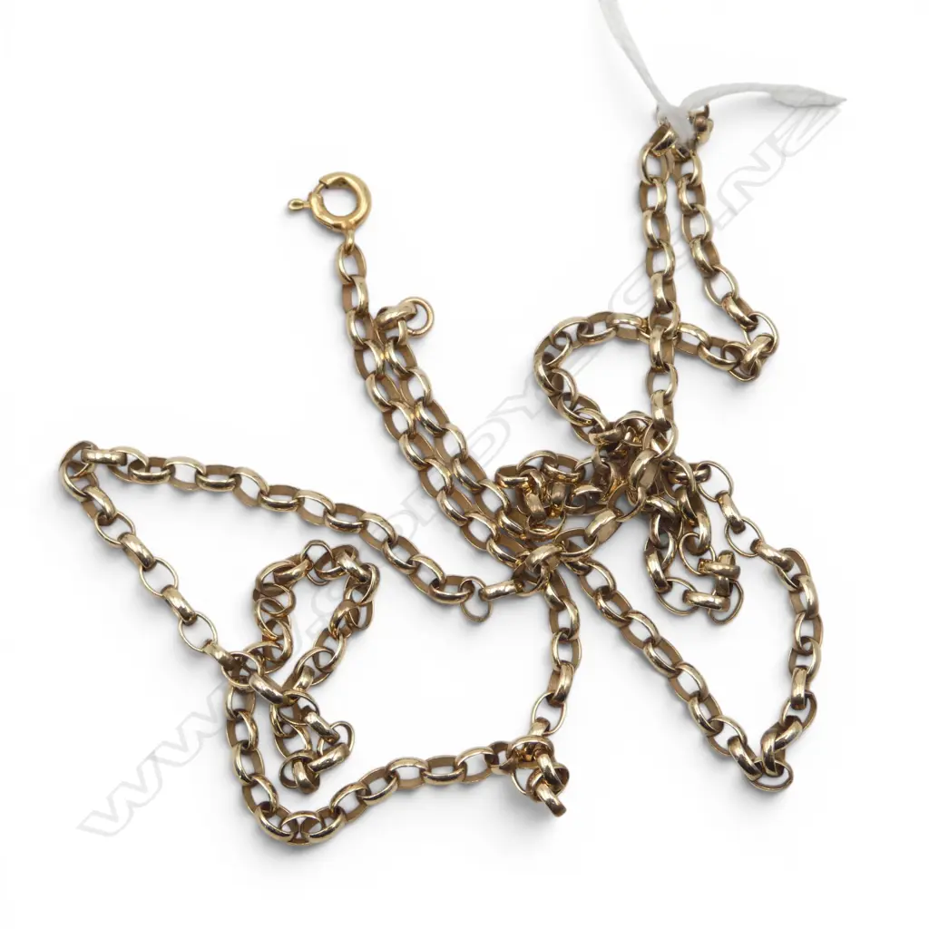 9CT CHAIN L.640mm 10.7gms Image 1++