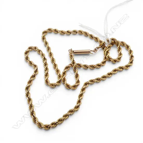 GOLD ROPE CHAIN TESTING 12CT 6.8GMS