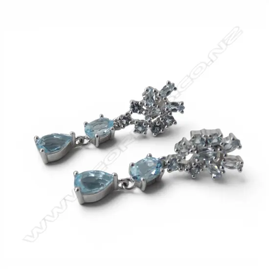 SILVER & SKY BLUE TOPAZ EARRINGS