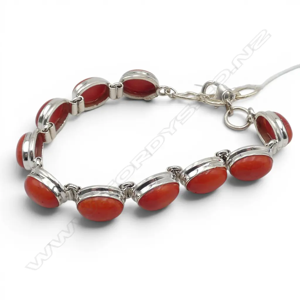 SILVER CORAL BRACELET Image 1++