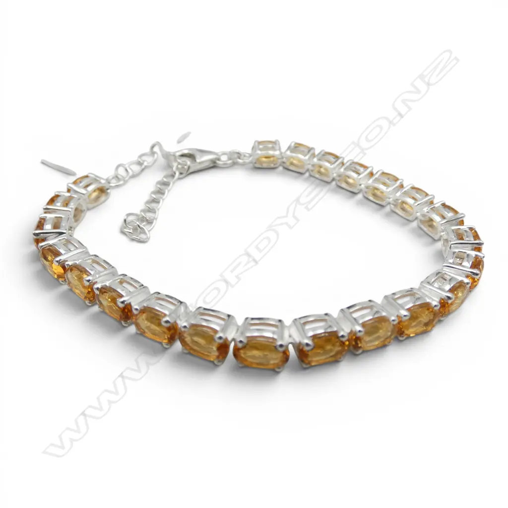 SILVER CITRINE BRACELET Image 1++