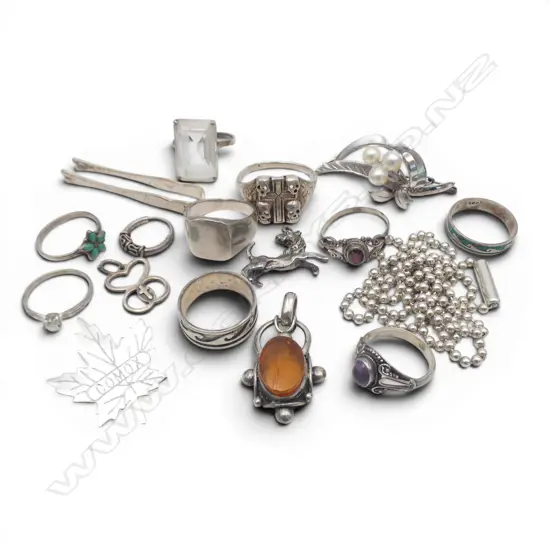 ASST STG SIL RINGS + OTHER W.59.5G
