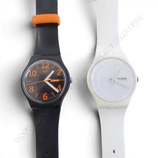 2  SWATCH WRIST WATCHES BOTH WORKING NEW BATTERYS