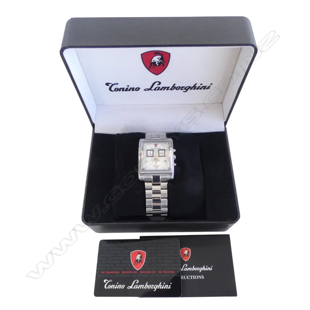 TONINO LAMBORGHINI MEN'S WRIST WATCH with box + papers + tags Image 1++