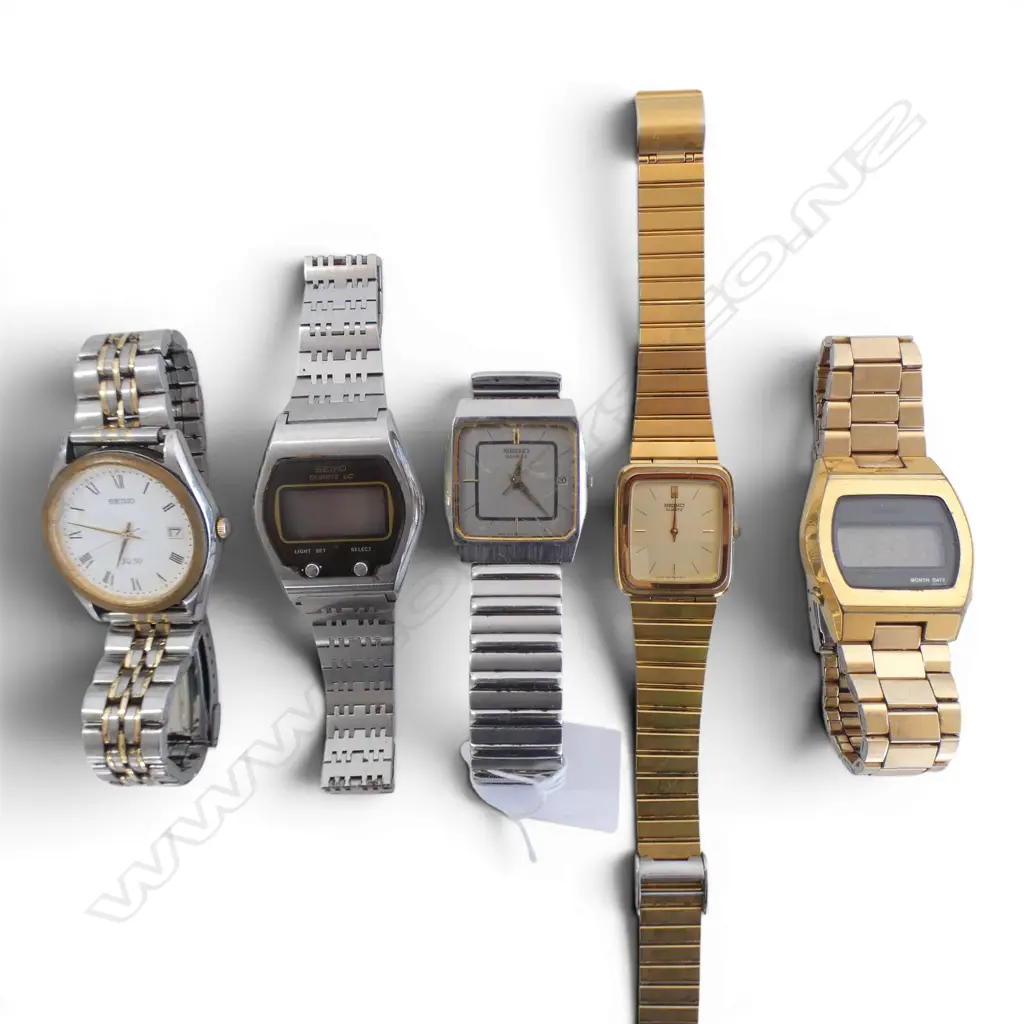 5 MENS SEIKO WRIST WATCHES  Image 1++