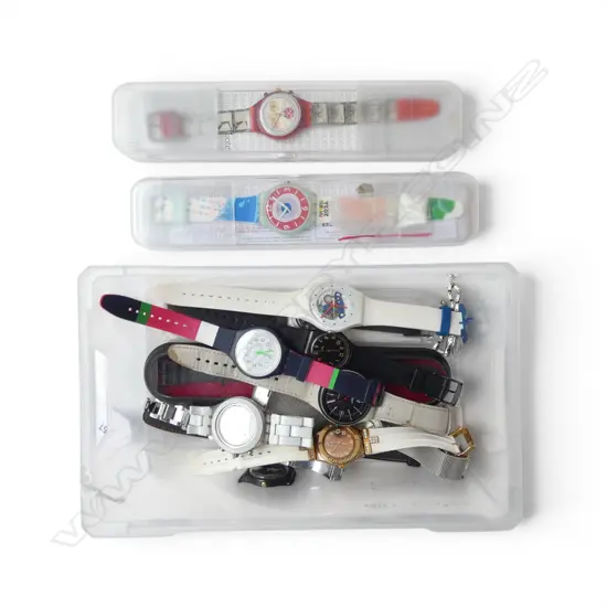 COLLECTION OFSWATCH WATCHES INCLUDING SKINS & IVORY