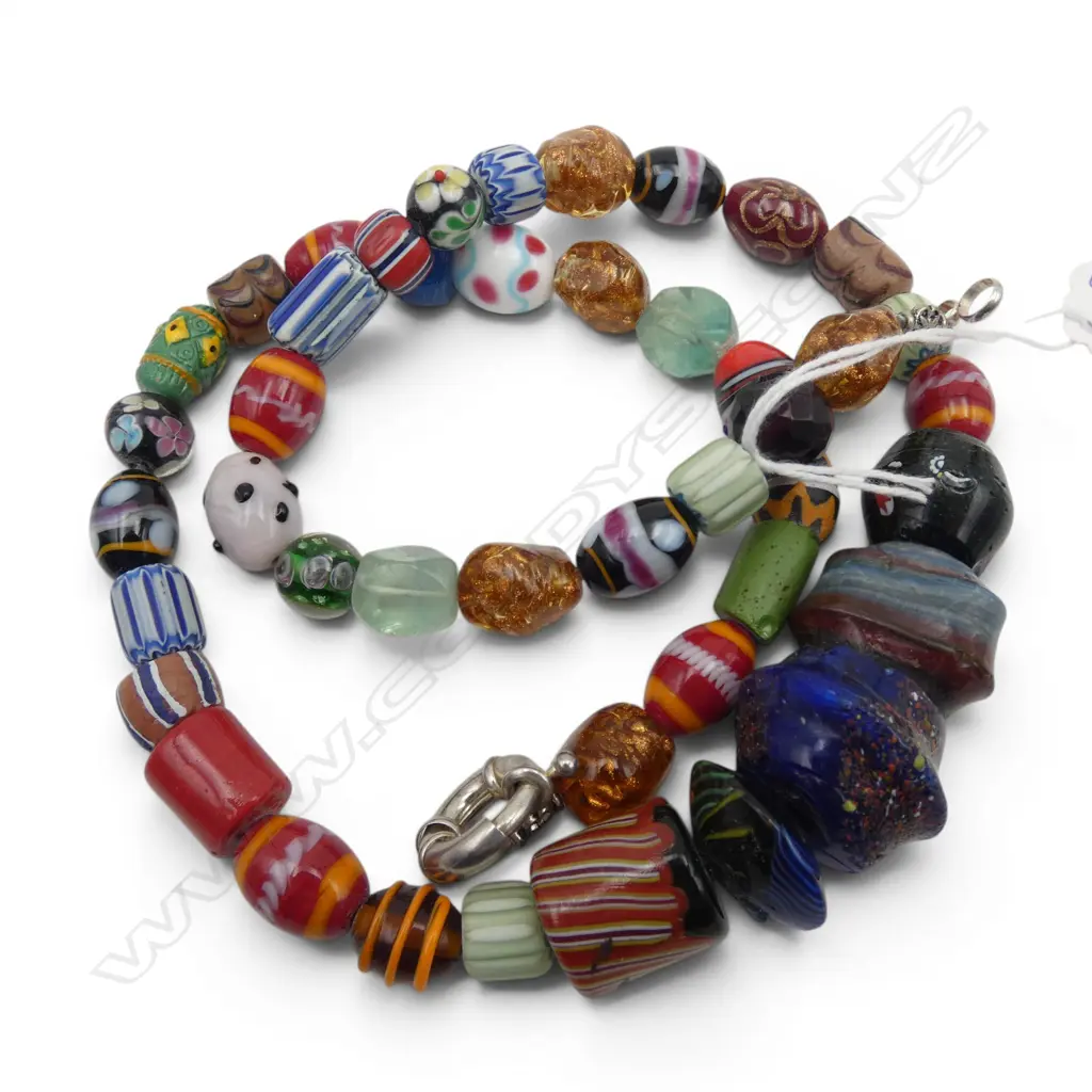 GLASS BEAD NECKLACE L.700mm Image 1++