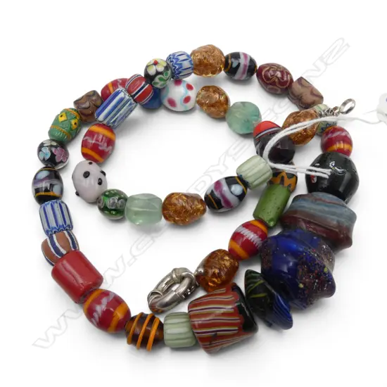 GLASS BEAD NECKLACE L.700mm