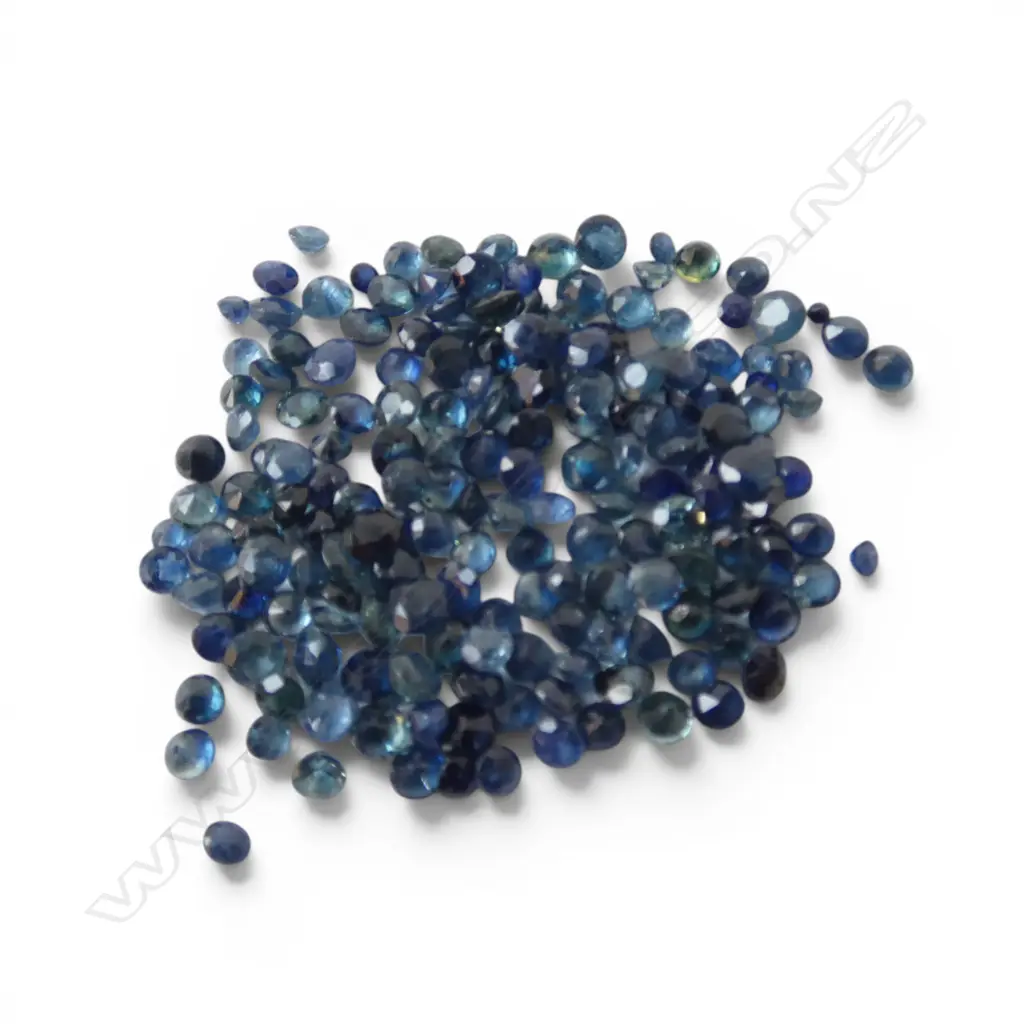 BAG OF 15CT FACETED ROUND SAPHIRES Image 1++
