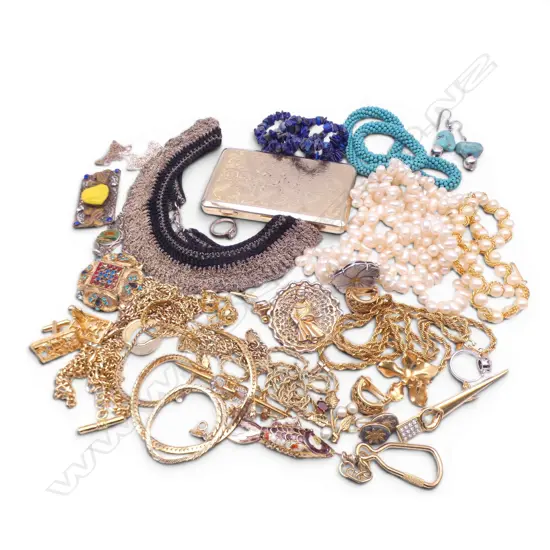 ASST. COSTUME JEWELLERY with fresh water pearl necklace etc