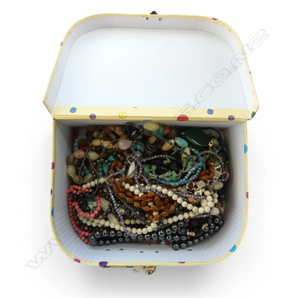 ASST. COSTUME JEWELLERY; BEAD NECKLACES ETC Image 1++
