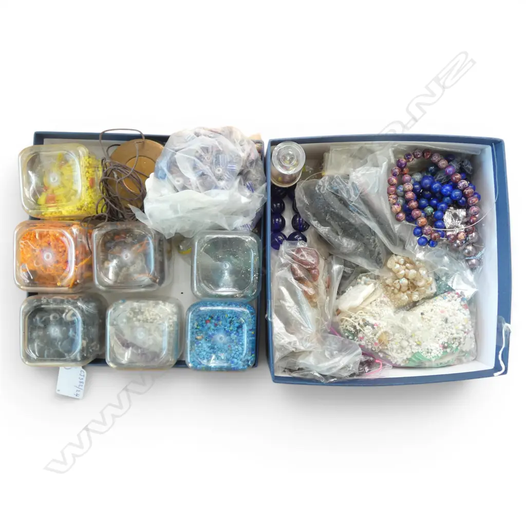 2 BOXES OF ASSORTED BEADS Image 1++