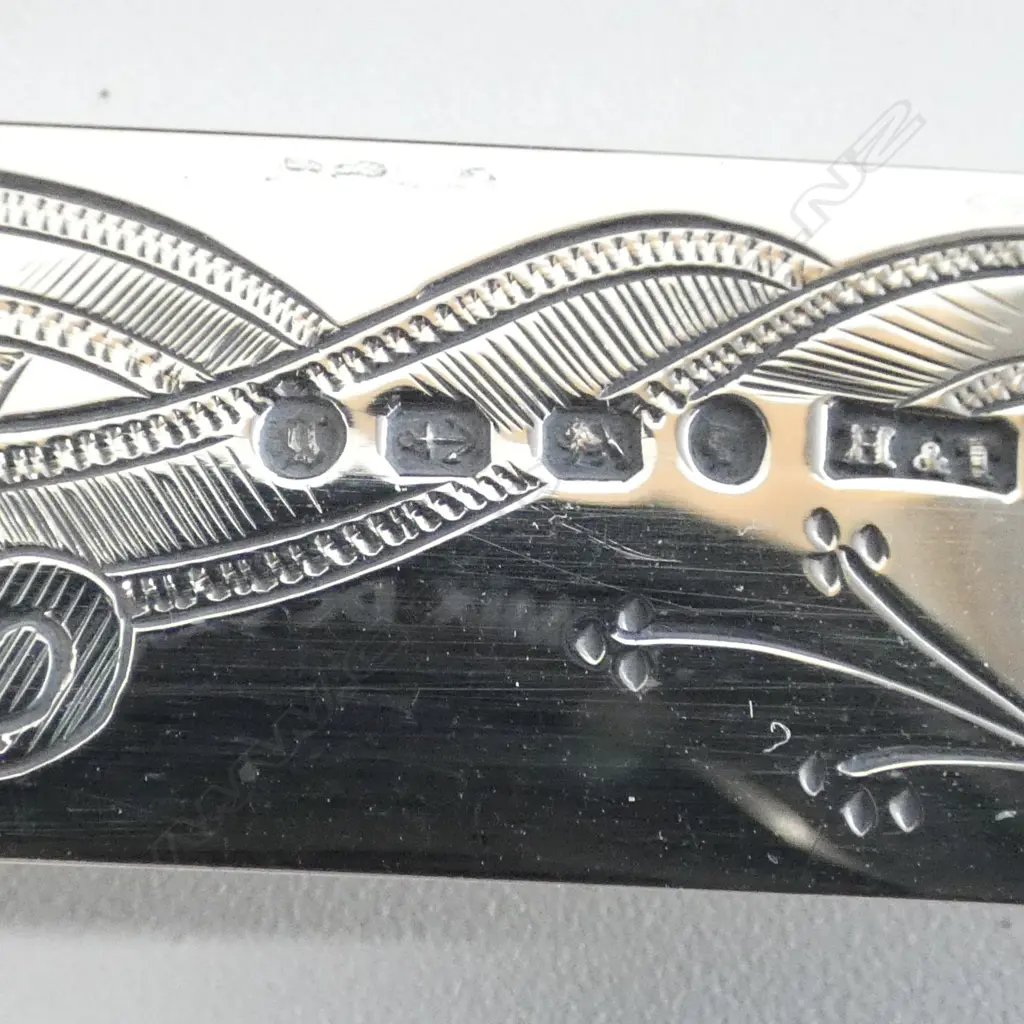 VICTORIAN 12 PC S/SILVER KNIFE & FORK SET BIRMINGHAM 1881 MOTHER OF PEARL HANDLES ORICINAL BOX  MAKER HILLIARD THOMASON  Image 1++