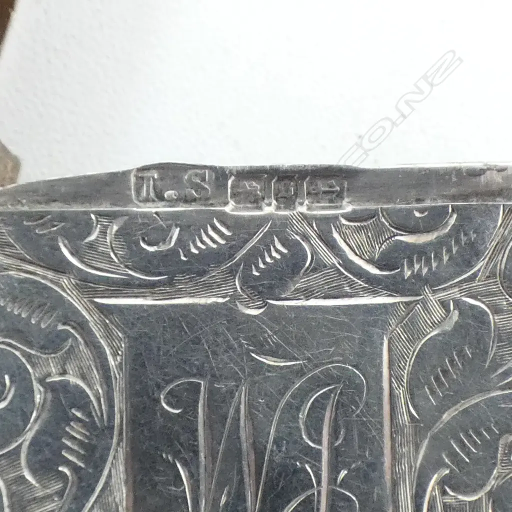 Birmingham 1892 SILVER LARGE VESTA slight dents 21.7gms Image 1++