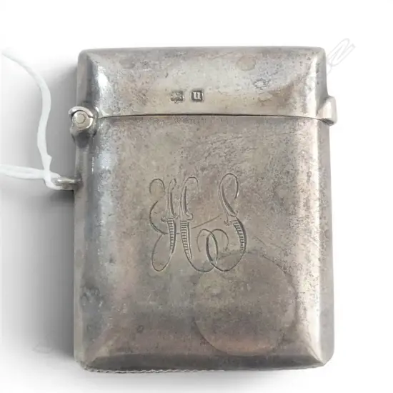 Birmingham 1919 SILVER PLAIN VESTA 25gms