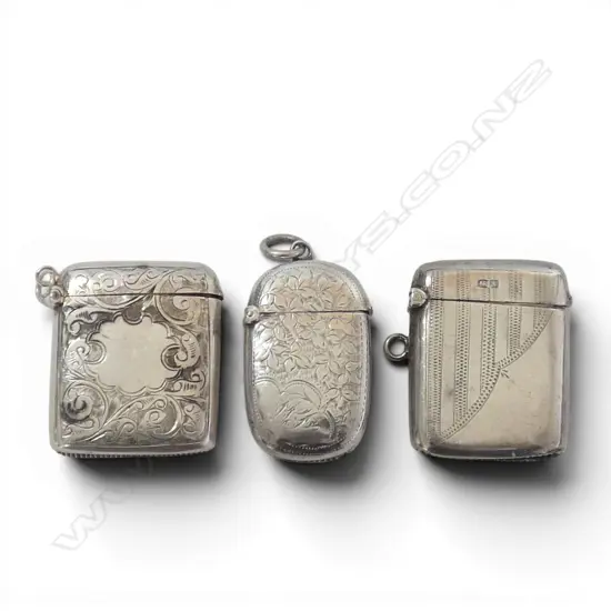 3 S/SILVER VESTA BOXES 53GMS