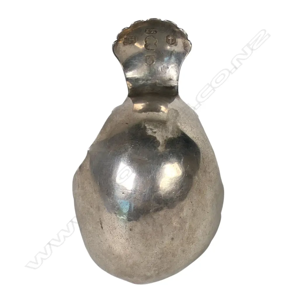 George IV silver caddy spoon, Image 1++