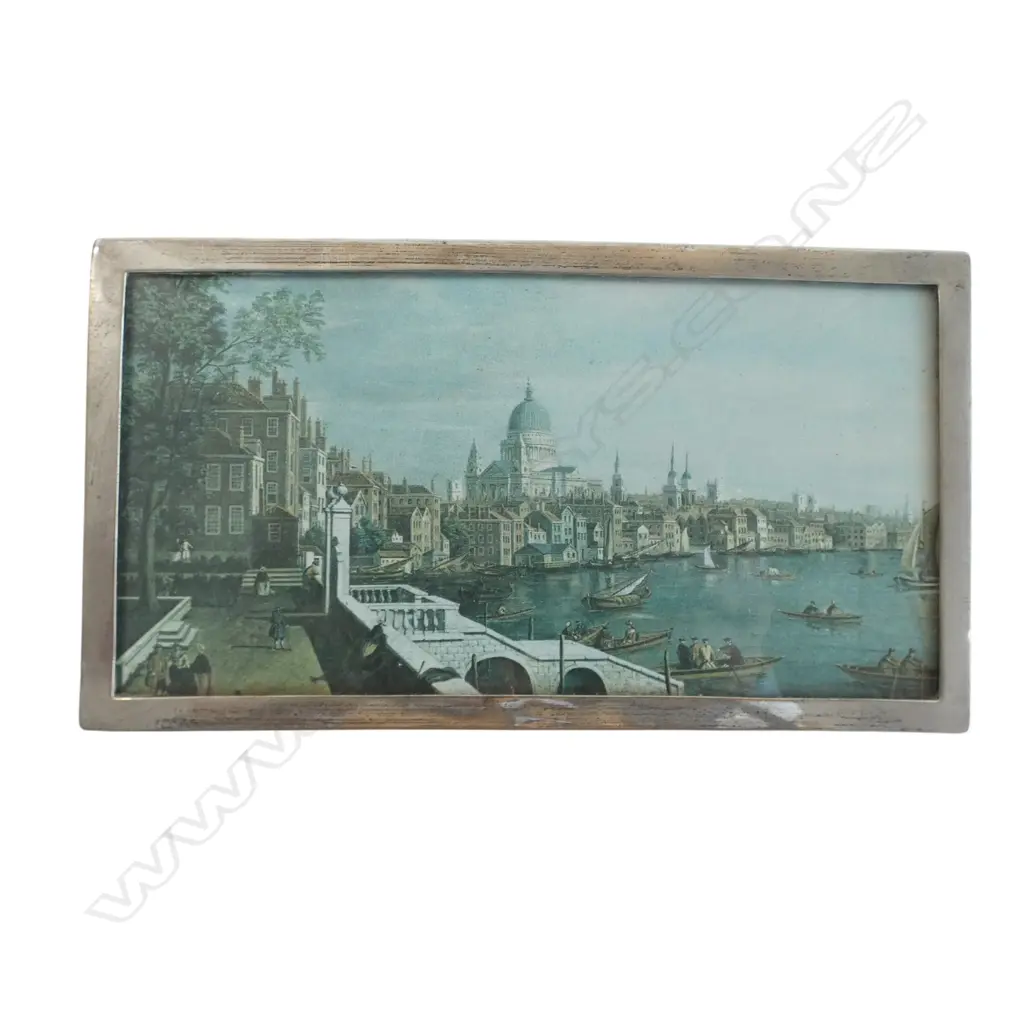 STG SILVER CIGAR BOX, LONDON 1903, FITTED INTERIOIR, 517gms Image 1++