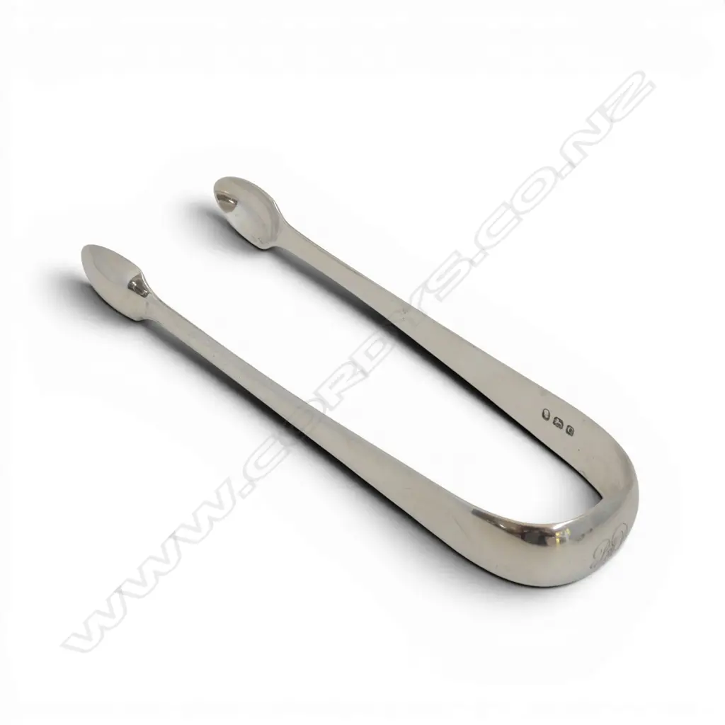 GEORGIAN S/SILVER TONGS LONDON1798 GEORGE SMITH MAKER 38.7GMS Image 1++