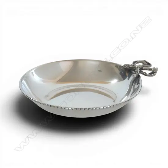 S/SILVER BOW DISH  ITALIAN 24.8GMS