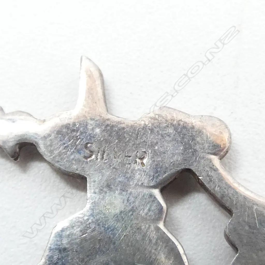 5 SILVER TEASPOONS & SALT SPOON, 3 LAPIS TOPPED stamped 930, 43gm Image 1++