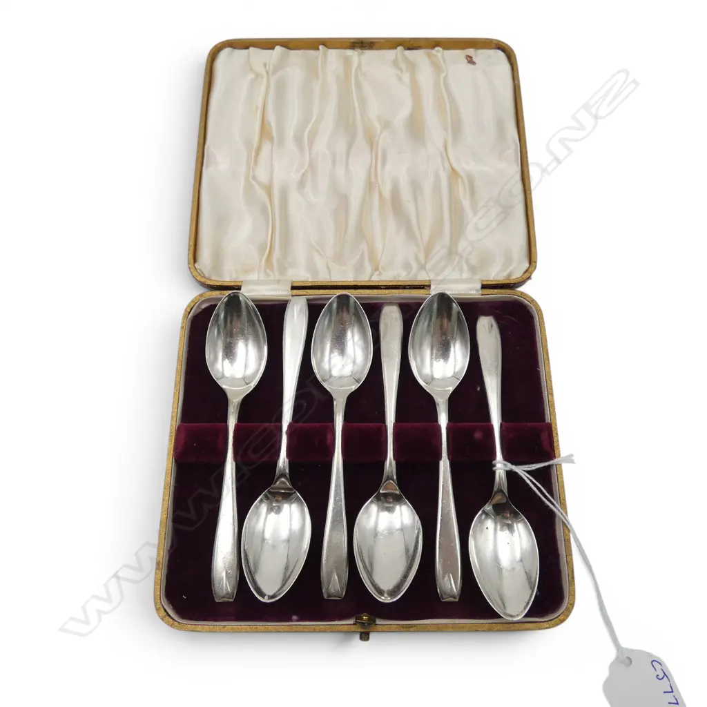 CASED SET S/SILVER COFFEE SPOONS 81.3GMS Image 1++