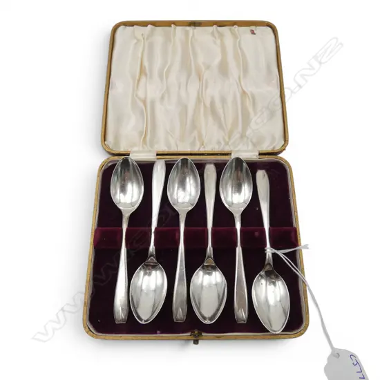 CASED SET S/SILVER COFFEE SPOONS 81.3GMS