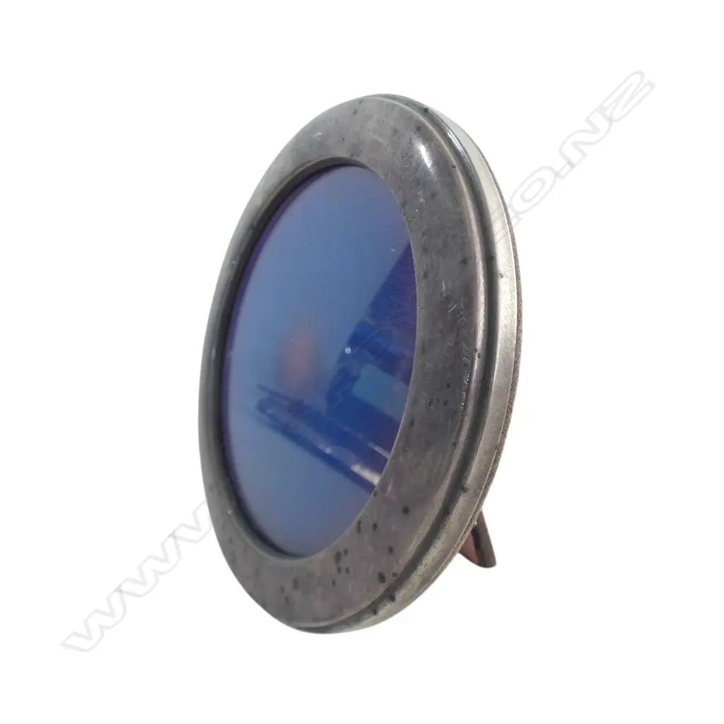S/SILVER ROUND PHOTO FRAME DIA140MM Image 1++