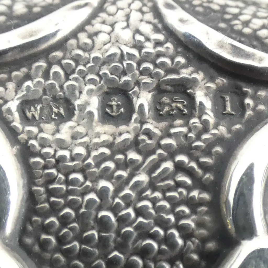 ART NOUVEAU S/SILVER HAND MIRROR  Image 1++