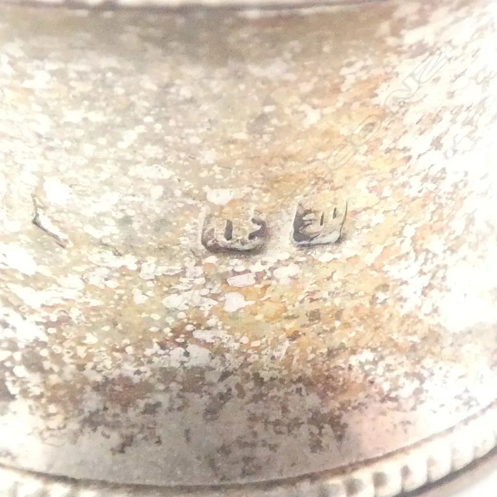 GEORGIAN SUGAR TONGS, SILVER NAPKIN RING & BOOT LACER, 61gm Image 1++