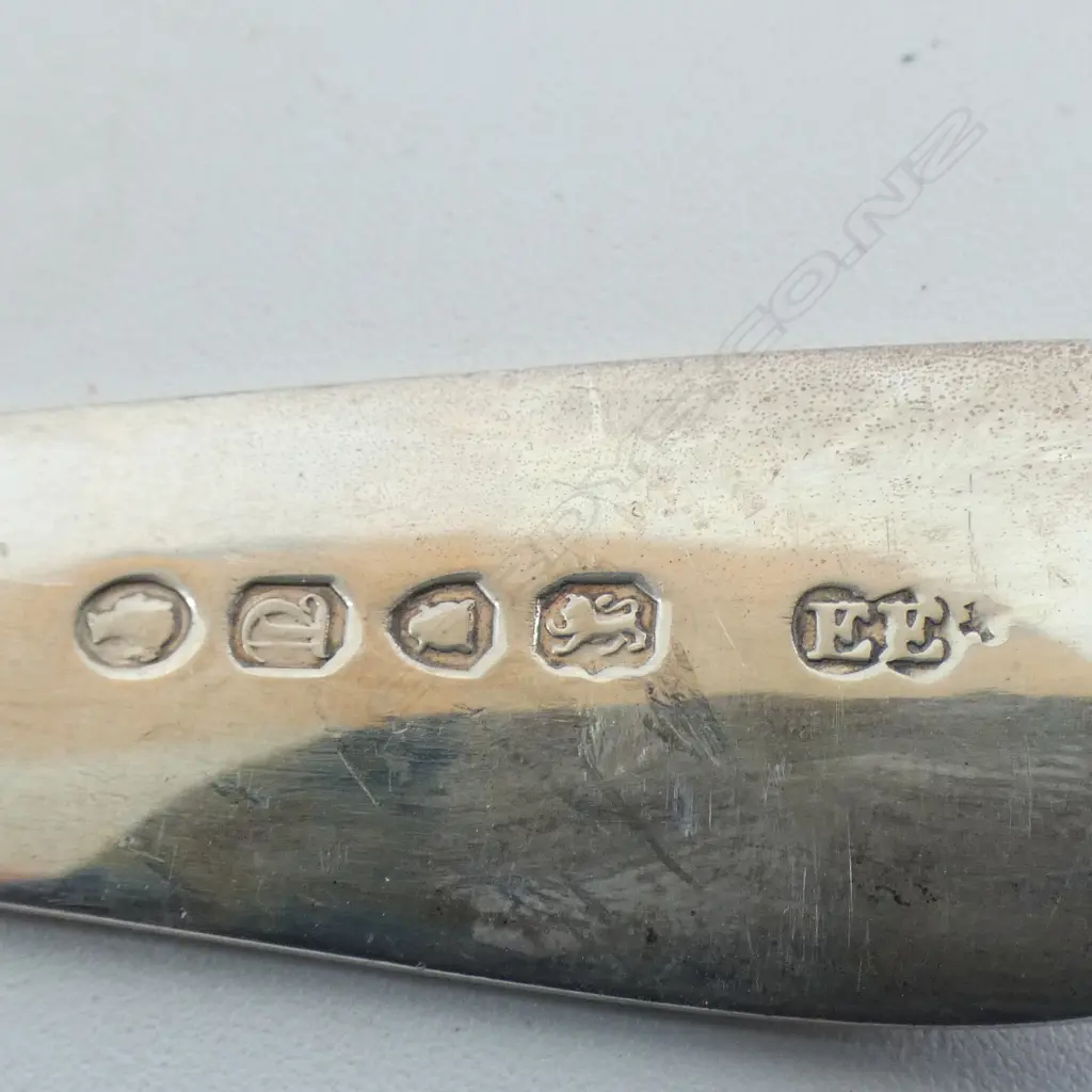 4 VICTORIAN S/SILVER SERVING SPOONS 252GMS Image 1++