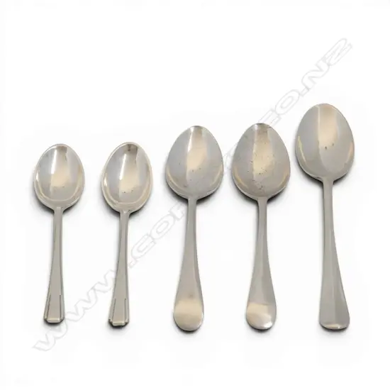 5 S/SILVER TEA & COFFEE SPOONS 63.2GMS
