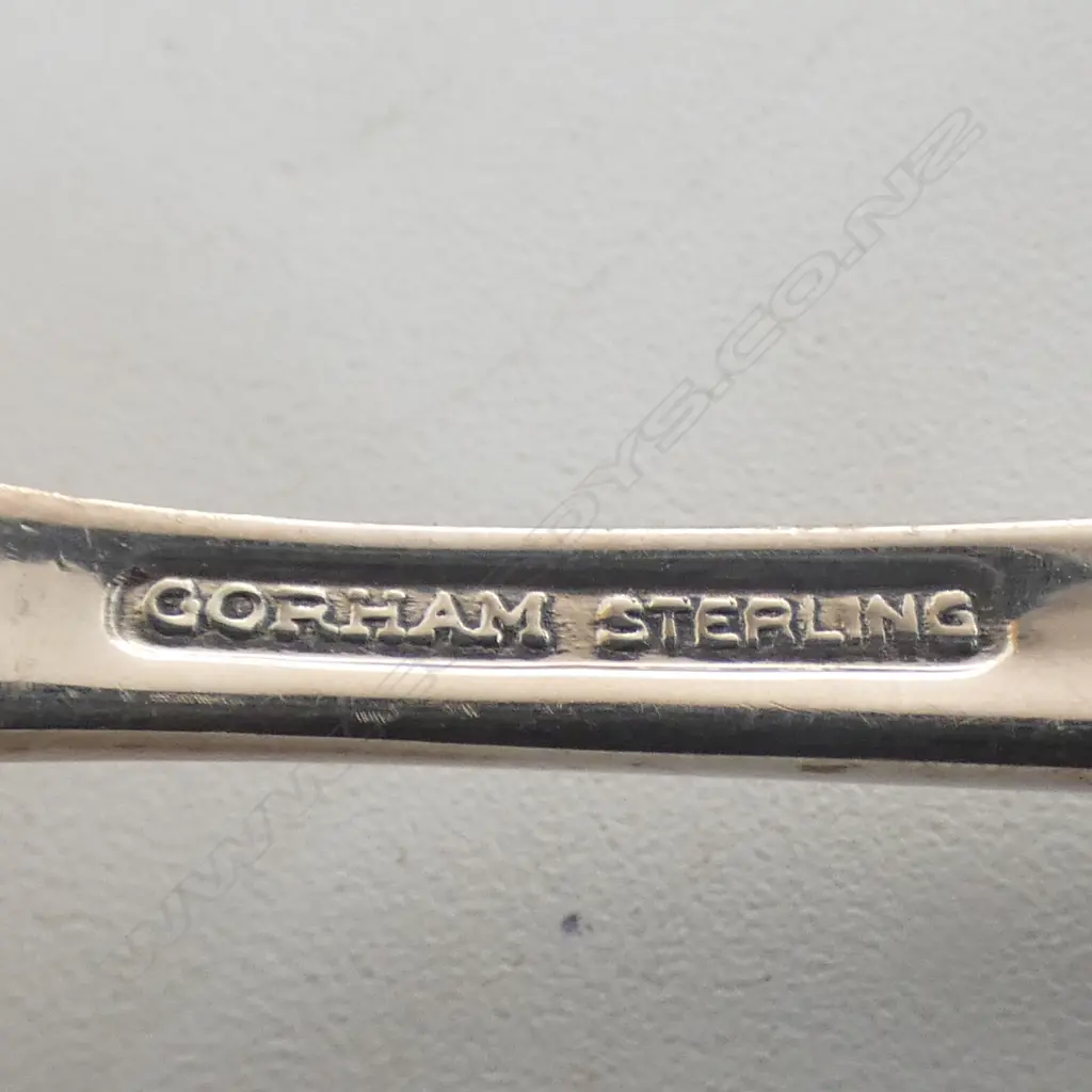 8 GORHAM S/SILVER SMALL DESSERT SPOONS 267.8GMS Image 1++