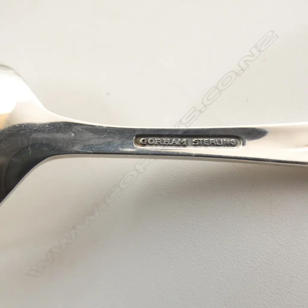 8 GORHAM S/SILVER DESSERT SPOONS 353.2GMS Image 1++