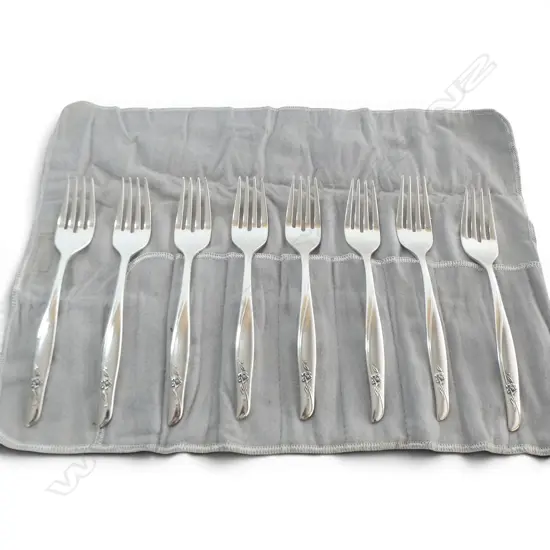 8 GORHAM S/SILVER DESSERT FORKS 333.9GMS
