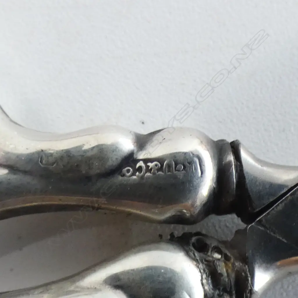 5 PRS SCISSORS, STG SILVER HANDLES L.120mm Image 1++
