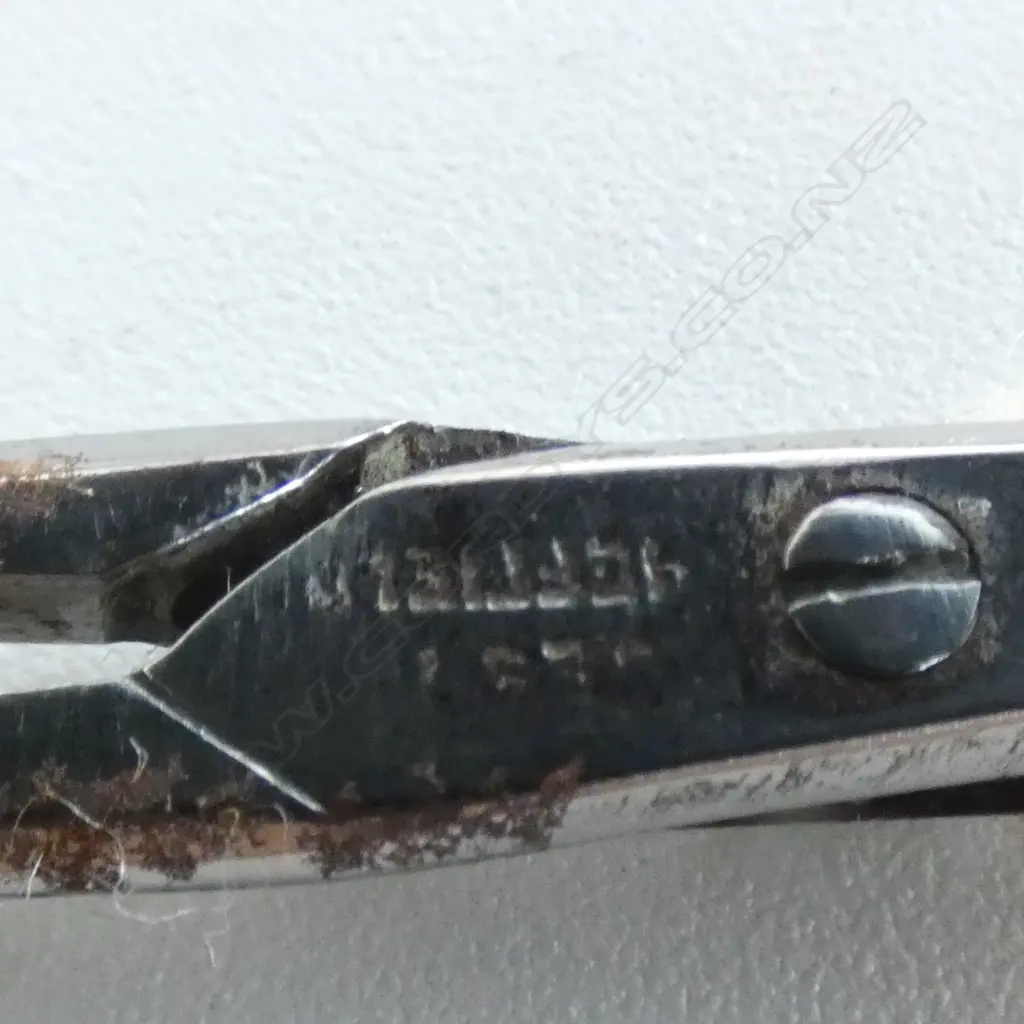 5 PRS SCISSORS, STG SILVER HANDLES L.120mm Image 1++