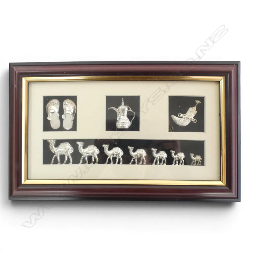 FRAMED 925 SILVER MIDDLE EASTERN CHARMS Image 1++