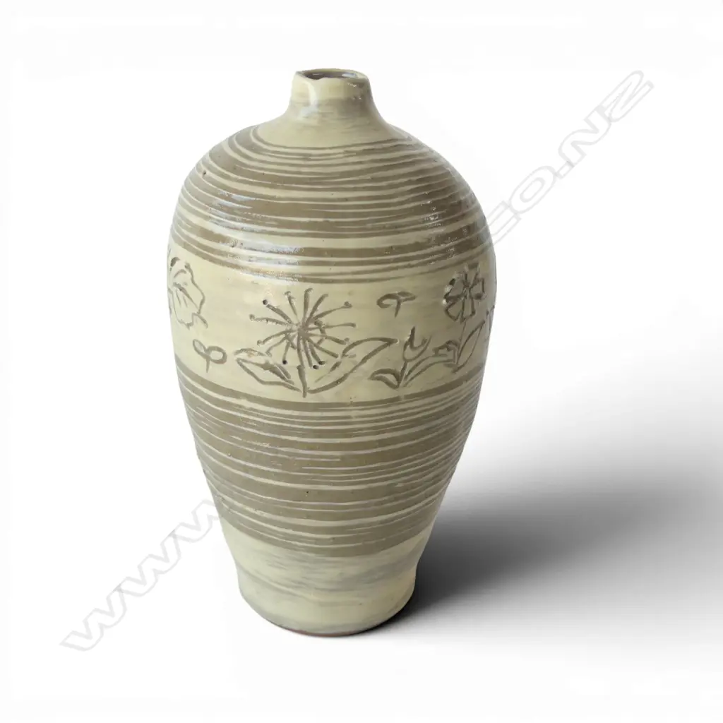 KOREAN SGRAFFITO VASE H210MM Image 1++