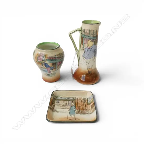3 PCS ROYAL DOULTON DICKENS WARE, H.175 tallest 